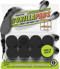 Slipstick GorillaPads CB147 Non Slip Furniture Pads/Gripper Feet (Set of 16) Self Adhesive Rubber Floor Protectors, 1 inch Round, Black