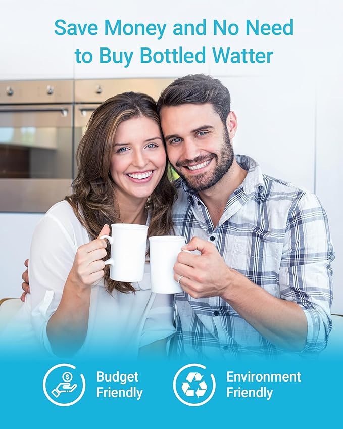 AQUA CREST XWF Replacement for GE® XWF, NSF Certified Refrigerator Water Filter, 3 Filters (Not XWFE®)