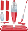 Spray Wet Mops for Hardwood Floor Cleaning: EXEGO Microfiber Dry Dust Spray Mop with 3 Washable Pads fit for Swiffer PowerMop - Wet Jet Mop Flat Floor Mops with Sprayer for Wood Laminate Ceramic Tiles