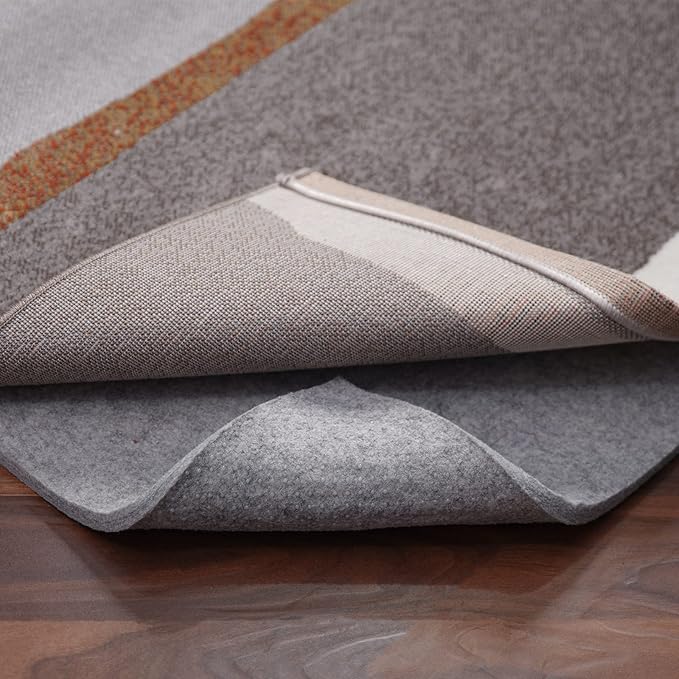Non Slip Rug Pad Gripper - 2.6x12 Feet 1/8” Extra Thick Felt Under Rug for Runner Rugs and Hardwood Floors,Super Cushioned Non Skid Carpet Padding