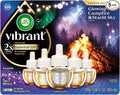 Air Wick Plug In Vibrant Scented Oils Refills, Campfire & Starlit Sky, 5 ct