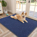 OLANLY Front Door Mat Indoor Outdoor Entrance, Waterproof Heavy Duty Doormat, Fade Resistant, Low Profile, Easy Clean Patio Porch Welcome Floor Mats for Entry, 47x32, Blue