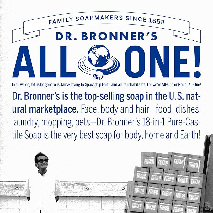 Dr. Bronner's Magic Soap-Pure-Castile Liquid Refill (Citrus, 32 ounce, 2-Pack) - Made with Regenerative Organic Certified Oils, For Body, Hair, Laundry, Pets & Dishes - Concentrated, Vegan, Non-GMO