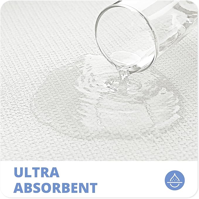 Bath Mat,Ultra Thin Bathroom Runner Rugs,Large Bath Mats for Bathroom,Quick Dry,Non-Slip,Machine Washable,Low Pile,Bath Rug,Shower Outside,Sink,Home Decor Accessories.White,2'x5'（24x60inch）