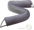 MAGZO Door Draft Stopper, 34 Inch Under Door Draft Blocker Noise Stopper, Weighted Wind Blocker Draft Guard for Bottom of Door, Gray