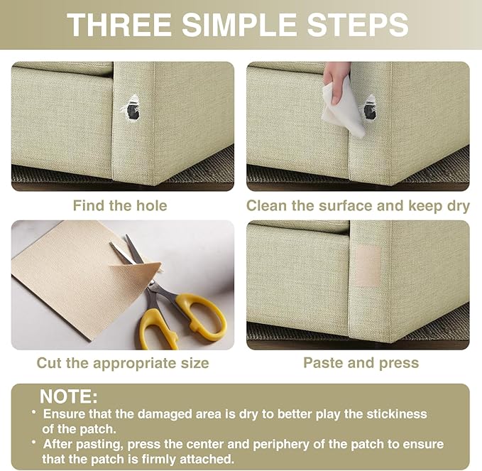 Canvas Repair Tape 4×70 Inch Waterproof Self-Adhesive Fabric Repair Patch for Repairing Boat Covers,Tents,Patio Umbrellas,Car Seats,Luggage,Sofas.(Brown)