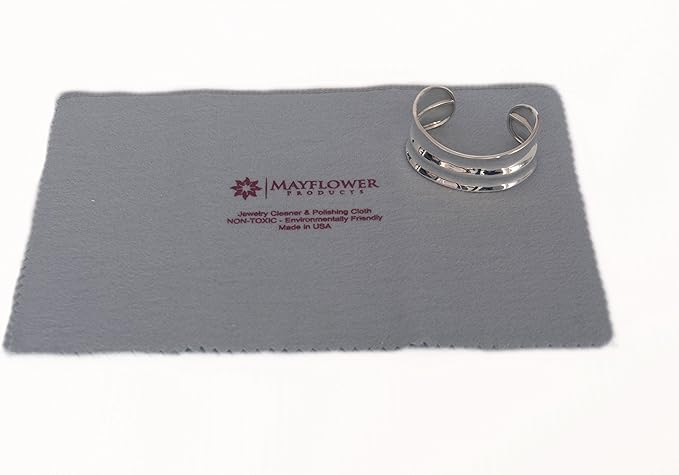 Pro Size Polishing Cloth Set of 2 Large Cleaning Cloths Pure Cotton Made in USA for Gold Silver and Platinum Jewelry Coins Watch, Silverware 11 x 14 inches each Tarnish Remover Keeps Jewelry Shining