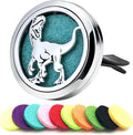 AZNECK Car Essential Oil Diffuser Vent Clip Car Diffuser Vent Clips Dinosaur Air Freshener 10 Felt Pads Car Accessories for Women Gifts