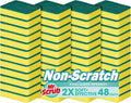 Sponges Kitchen Scrub Dish Sponge Scouring Pad, 48 Pack Cleaning Brush Scrubber Supplies for Soap, Dishwashing Dinnerware Sets Pan Pot Towels Cloth Rags Holder Glass Dishwasher Sink Bathroom