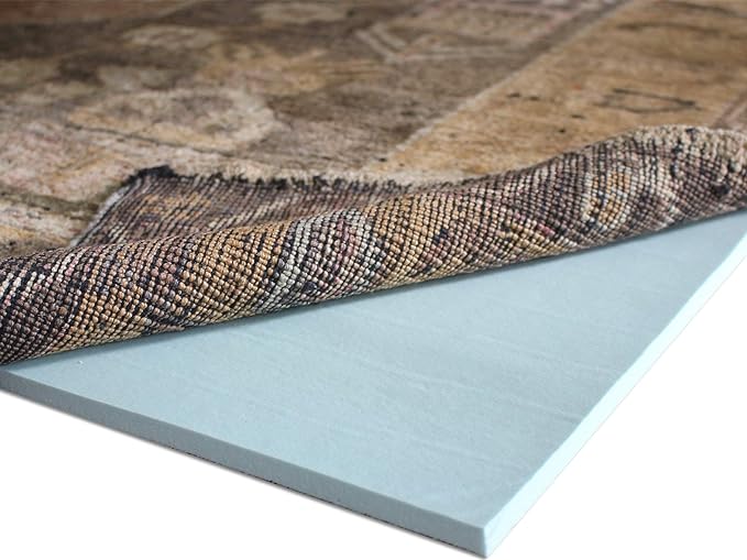 RUGPADUSA - Cloud Comfort Memory Foam - 6' Round - 7/16" Thick - Luxurious Cushioned Rug Pad - Water Resistant