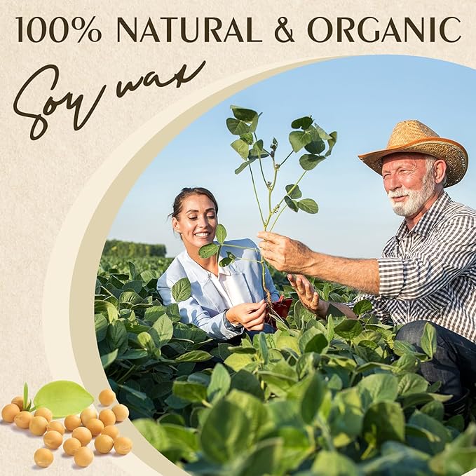 Soy Wax, Waxcanpy Natural Candle Wax, Organic Soy Wax for Candle Making from Farm, No Additives, Harmless and Pure (0.5lb)