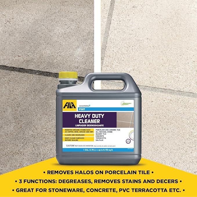 FILA Surface Care Solutions PS87 Heavy Duty Cleaner and Degreaser, 1 GAL (PS87 Heavy Duty Cleaner,), 128 Fl Oz (Pack of 1)