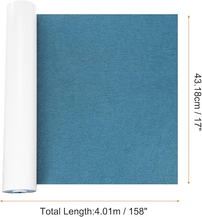 Repair Patches Repair Tape Self-Adhesive DIY Repair Patch Linen Gear Patch for Sofa, Furniture, Chair, Clothing,Tents,17x158 Inch,Dark Blue