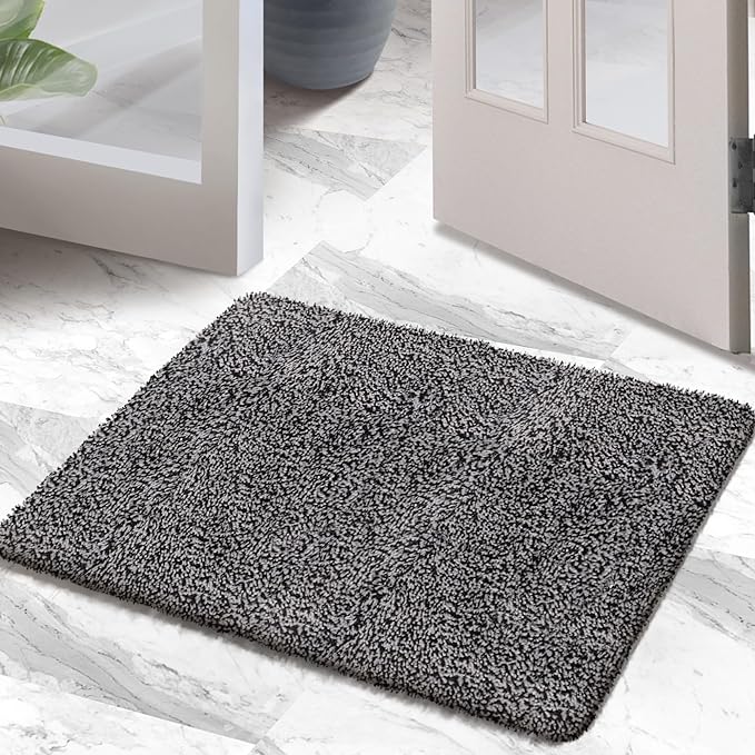 Premium Microfiber Indoor Door Mat – 20"x30" Washable Entry Mat, Non-Slip, Waterproof Backing, Super Absorbent, Low Profile Entryway Doormat for Indoor Entrance