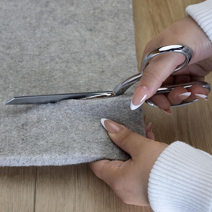 RUGPADUSA - Eco-Plush - 7'x9' - 1/2" Thick - 100% Felt - Luxurious Cushioned Rug Pad - Available in 3 Thicknesses, Many Custom Sizes