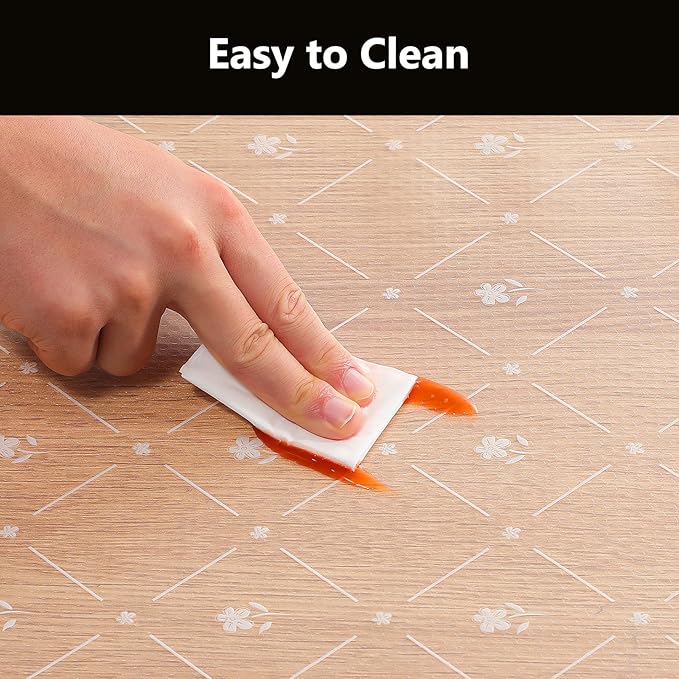 INNOLITES Shelf Liners for Kitchen Cabinets, Non Adhesive Drawer Cabinet Liner, Waterproof Oil-Proof Non-Slip Shelf Liner for Kitchen Pantry Refrigerator 17.7" x 360"