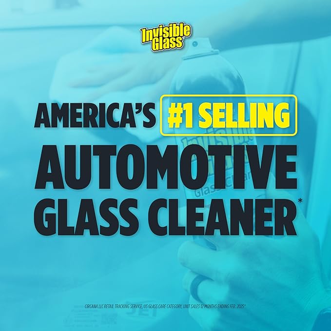 Invisible Glass 92163-3PK Premium Glass and Window Cleaner for Auto and Home Cleans Glass, Windows, Windshields, and More, Streak-Free, Ammonia-Free, Tint-Safe, 16 fl oz (Pack of 3)