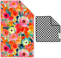Microfiber Hand Towel & Washcloth Set of 2 - Double-Sided, Waffle Weave, Super Absorbent, Lint-Free, Fast Drying - Pia & Fonnie Pattern for Bathroom, Kitchen, Car, and Window Cleaning