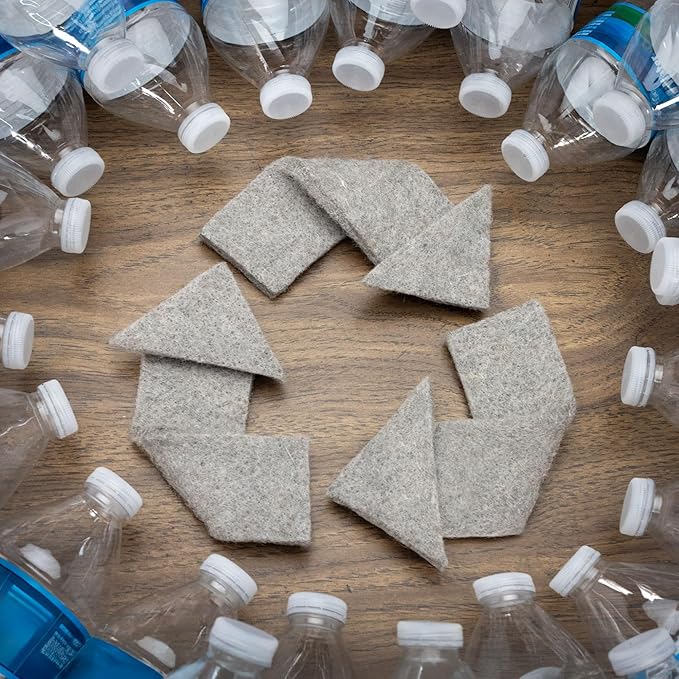 RUGPADUSA - Eco-Plush - 10'x14' - 1/4" Thick - 100% Felt - Premium Cushioned Rug Pad - Available in 3 Thicknesses, Many Custom Sizes
