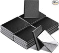 Zonon 32 Pieces Door Corner Seal Weatherstripping Exterior Door Frame Seal Draft Stopper Adhesive Corner Pads for Weather Stripping and Draft Protection (Black)