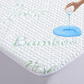 GOONIK Queen Mattress Protector, Breathable Bamboo Viscose Waterproof Queen Size Mattress Pad Cover with 6-18 inches Deep Pocket