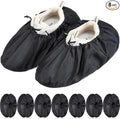 Frienda 8 Pairs Non Slip Reusable Shoe Covers Waterproof Boot Covers for Household Carpet Floor Protection Machine Washable (X-Large)