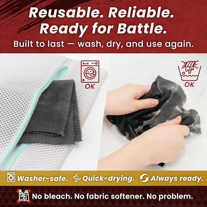 BELLEMOND「Samurai Cloth」Japanese Microfiber Cleaning Cloth | Washable, Reusable, Lint Free Cloth for Phones, Laptops, Lenses, Screens & Electronics | Made in Japan | Medium