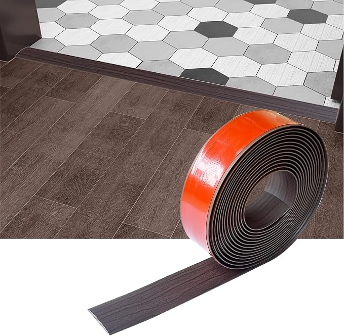Floor/Door Flat Transition Strip & Self Adhesive Floor Vinyl Floor Edge Trim Laminate Floor Gap Covering Joining Strip