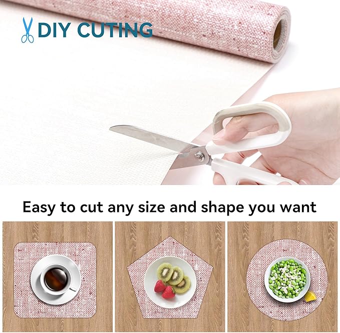 18 x 96 Inch Shelf Liner for Kitchen Cabinets Non Adhesive Kitchen Drawer Liner
