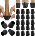 24PCS Extra Small Silicone Chair Leg Floor Protectors for Hardwood Floors, Thicken Rubber Chair Leg Cap Covers, Non Slip Furniture Leg Pads to Protect Wood Tile Floors from Scratches and Reduce Noise
