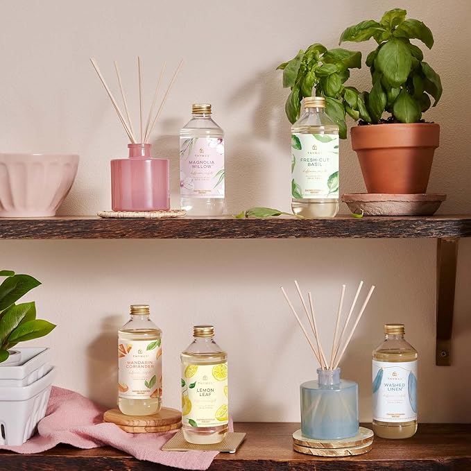 Thymes Reed Diffuser Oil - Fresh-Cut Basil - 7.75 Fl Oz