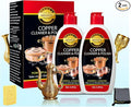 Copper & Brass Cleaner and Polish – 17.6 Oz Gentle Copper Polishing Cream for Pots, Pans, Sinks, Cups, Antiques – Restores Shine, Gentle Removes Tarnish & Stains – Non-Scratch, Easy to Use