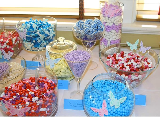 Clear Mini Plastic Acrylic Scoops 24 Pcs | 5.5” Kitchen Scoop | Wedding Desserts | Candy Buffet, Ice Cream, Protein Powders, Coffee, Tea, Flour (24 Pack, 5.5")