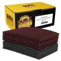 Dura-Gold Premium 6" x 9" Scuff Pads, 5 Each Maroon General Purpose & 5 Each Gray Ultra Fine - Scuffing, Scouring, Sanding, Paint Primer Prep Adhesion Scratch - Surface Preparation Automotive Autobody