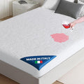 PAULATO BY GA.I.CO Queen Waterproof Mattress Protector – Mattress Cover for Queen Size Bed – Soft Noiseless Hypoallergenic Machine Washable – Waterproof Protector with Deep Elastic Skirt