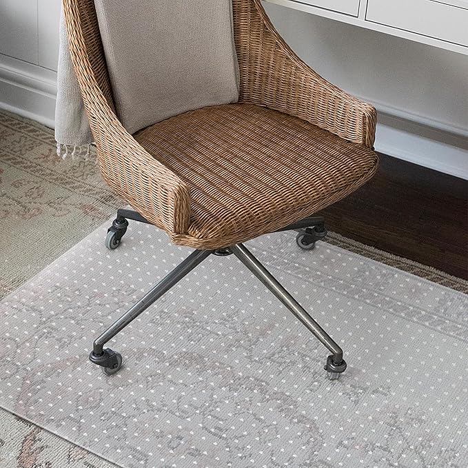 Azadx Chair Mat for Carpet 60"x 48" Large Chair Mat for Carpeted Floors, Office Chair Mat for Carpet Protector Floor Mat on Low Pile Carpets Easy Glide Rolling Plastic Desk Computer Chair Mat for Home