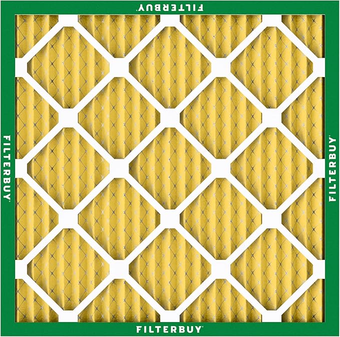 Filterbuy 23.5x23.5x1 Air Filter MERV 11 (MPR 1200) Allergen Defense Replacement (4-Pack), Electrostatic Pleated HVAC AC Furnace Filters, Made in USA (Actual Size: 23.38 x 23.38 x 0.75)