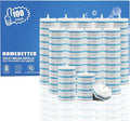100 Count Disposable Toilet Bowl Wand Refills Prefilled with 2X Cleaning Solution, Compatible with Most Toilet Brush Handles, Not Fall Apart, Fresh Scent,