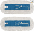 Nine Forty Industrial-Grade 36x5 Cotton Dust Mop Head Refills, Perfect Replacement for Busy Home, Gym, Industrial and Commercial Spaces, Heavy-Duty Mop for Janitorial & Housekeeping Needs - 2 Pack