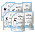 J.R. Watkins Gel Hand Soap Refill Pouch, Scented Liquid Hand Wash for Bathroom or Kitchen, USA Made and Cruelty Free, 34 fl oz, Ocean Breeze, 6 Pack