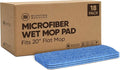 Microfiber Wholesale 20 inch Microfiber Mop Pads - Machine Washable, Reusable, Refills & Replacement Wet Mop Heads Compatible with Any Microfiber Flat Mop System (18 Pack)