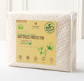 Luxury Waterproof Organic Mattress Protector Full - Organic Cotton Breathable Mattress Pad Cover - New 380 GSM Comfort - Deep Pocket - Jersey Cotton Skirt - Fitted Comfort