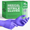 SafeWay Nitrile Disposable Gloves — Multi-Purpose Powder-Free, Non-Latex, Medical Use, and Textured Fingertips for Food Prep, Cleaning, Tattoo, Nursing, Lab, Examination, & More — (10000pcs, X-Large)