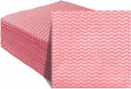 JEBBLAS Handi Wipes Reusable Cloths Dry Cleaning Cloths Dish Towel Kitchen Towel Handy Cleaning Wipes,Pack of 50, Red