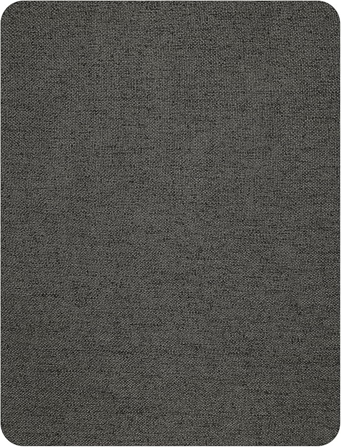 KING MOUNTAIN Fine Linen Repair Patches, Self-Adhesive Linen Fabric Patches, 8X11 inch Extra Size, Multi Color, Can be Used for Linen Sofa Repair and Linen Clothes Repair(Dark Grey,8" x 11")