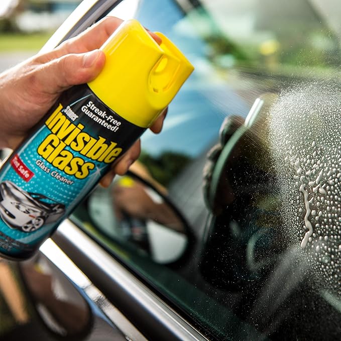 Invisible Glass 91163-6PK Premium Aerosol Glass and Window Cleaner for Auto and Home, Streak-Free, Ammonia-Free, Tint-Safe, 15 oz (Pack of 6)