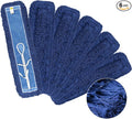 Matthew Cleaning 24'' Industrial Strength Cotton Dust Mop Refill Washable Replacement Heads for Residential & Commercial Use Fit Standard Dust Mop Frames, Hardwood, Laminate, Concrete Floors 6 Pack