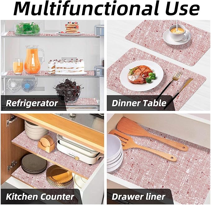18 x 96 Inch Shelf Liner for Kitchen Cabinets Non Adhesive Kitchen Drawer Liner
