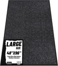 Front Door Mat Indoor Outdoor Entrance, 48" x 96" Dirt Resistant and Absorbent Door Mat, TPR Backing Non-Slip Doormats, Easy to Clean, Low Profile Welcome Floor Mat for Outside Entry