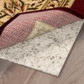 Ottomanson 2'7" x 10' Non-Slip Rug Pad Gripper 1/12 Inch Ultra Thin Dual Surface Felt + Rubber Gripper - Safe for All Floors, Cream